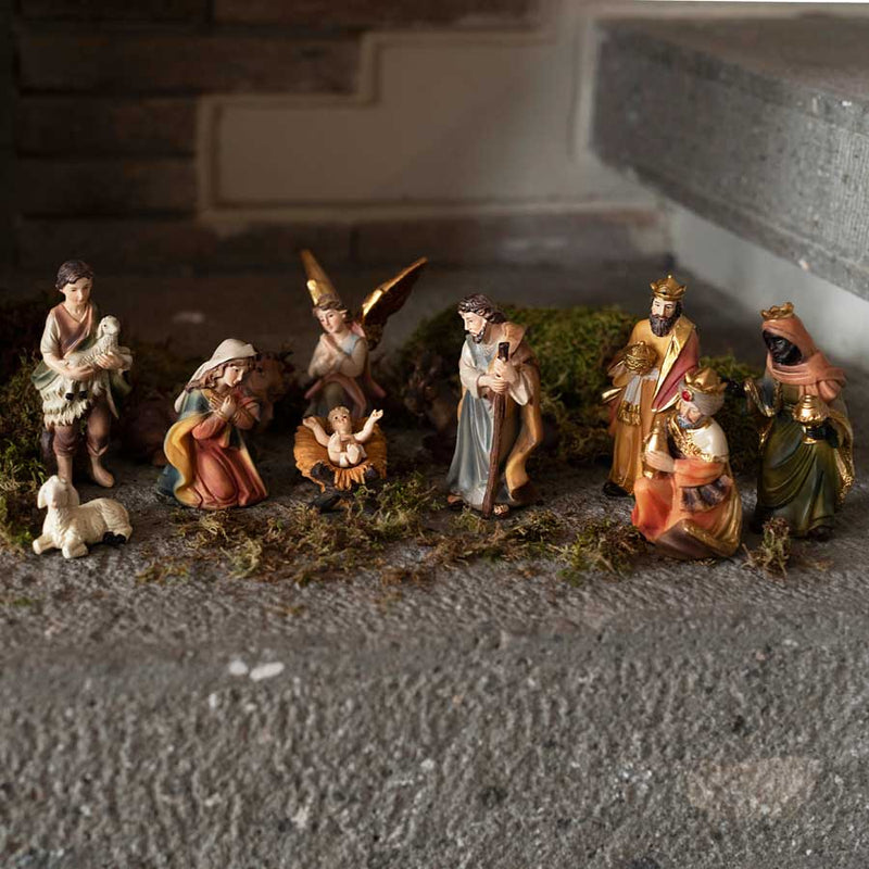 11 resin Figurines Nativity Scene for Christmas decor