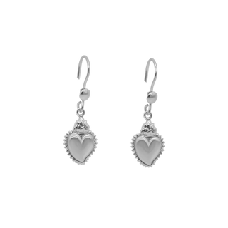 PENDIENTES SAGRADO CORAZÓN - PLATA