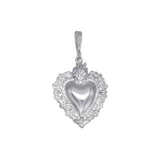COLGANTE SAGRADO CORAZÓN - PLATA