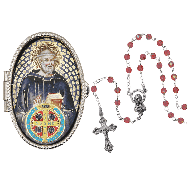 St. Benedict rosary box