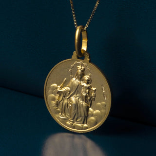 Scapular medal with Our Lady of Mount Carmel