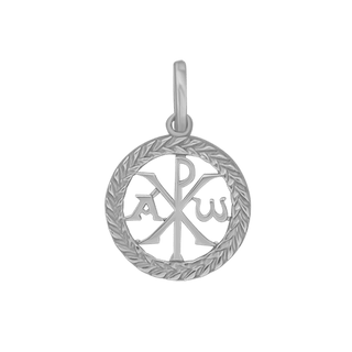 Sterling Silver Christogram Pendant