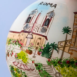 Spanish Footsteps Christmas Bauble handpainted