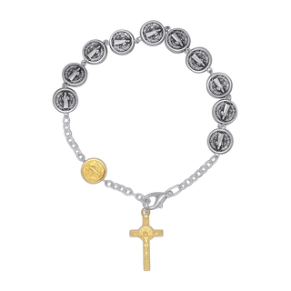 St benedict Medals Rosary Bracelet