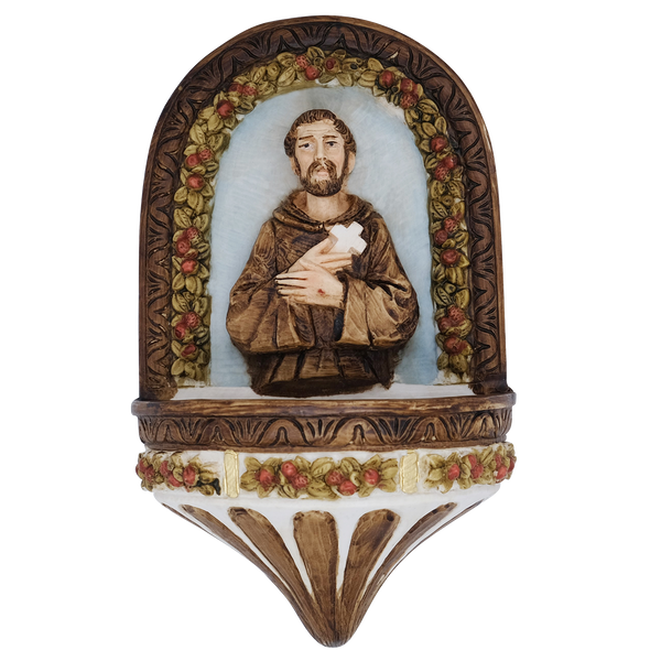 ST FRANCIS OF ASSISI - HOLY WATER FONT