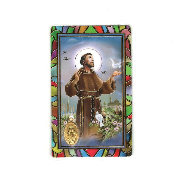 St Francis of Assisi prayer card