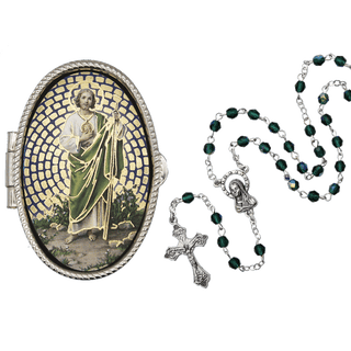 saint jude rosary box 