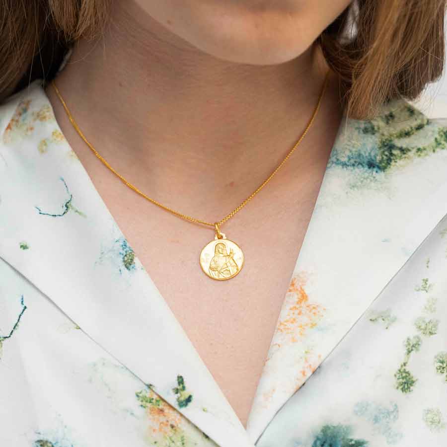 St Lucy of Syracuse Catholic Medal Savelli Religious