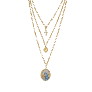 St Mary Mater Ecclesiae Layered Necklace