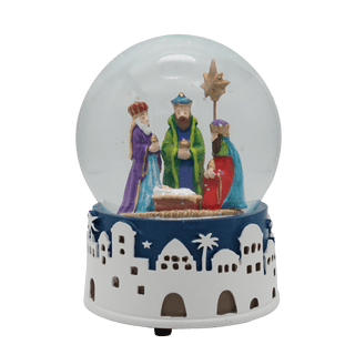 Three Wise Men Musical Snow Globe