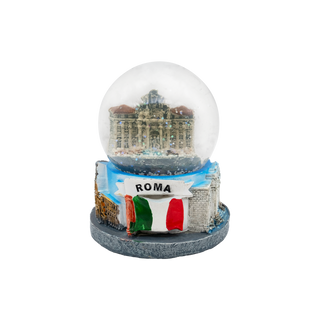 trevi's fountain snow globe rome souvenir
