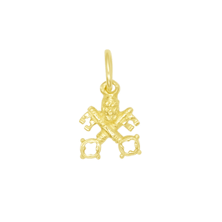 Vatican City Keys 18k Gold Pendant