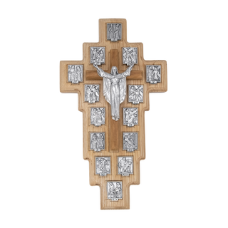 Station of the Cross Wall cross in Olive Wood