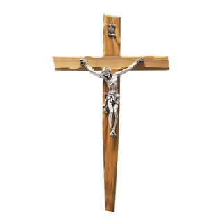 Wall crucifix olive wood