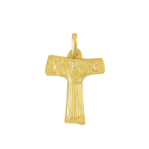 Franciscan Tau cross in 18K yellow gold