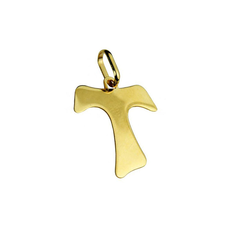 Golden Tau Cross pendant
