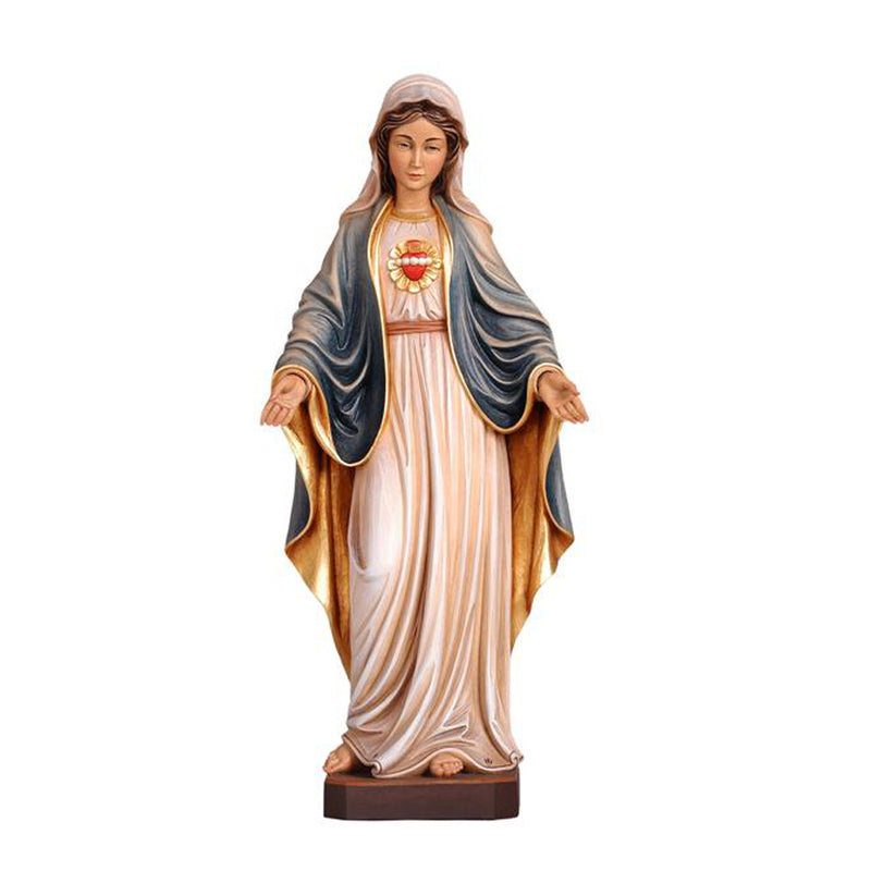Immaculate Heart of Mary wood statue