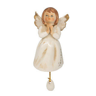 christmas angel bell in ceramic