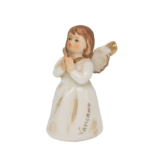 christmas angel bell in ceramic