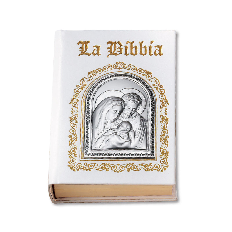 Italian Bible with Holy Family on Cover