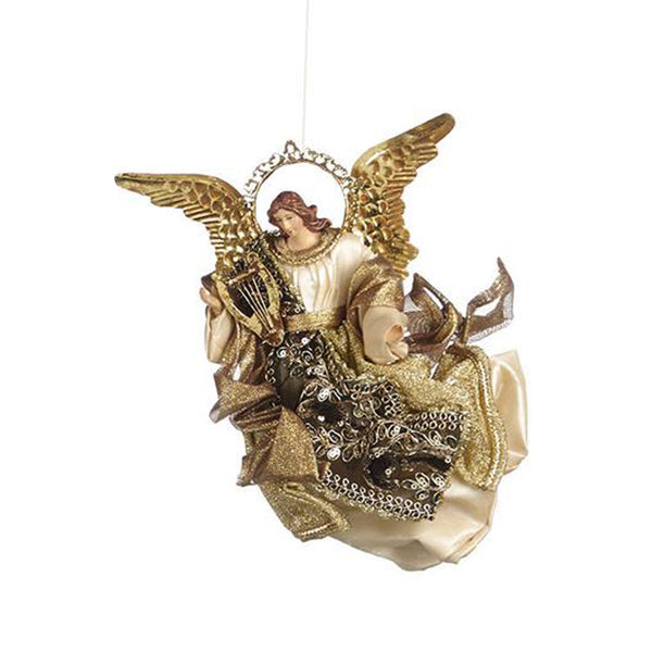 Christmas angel with fabric clothing