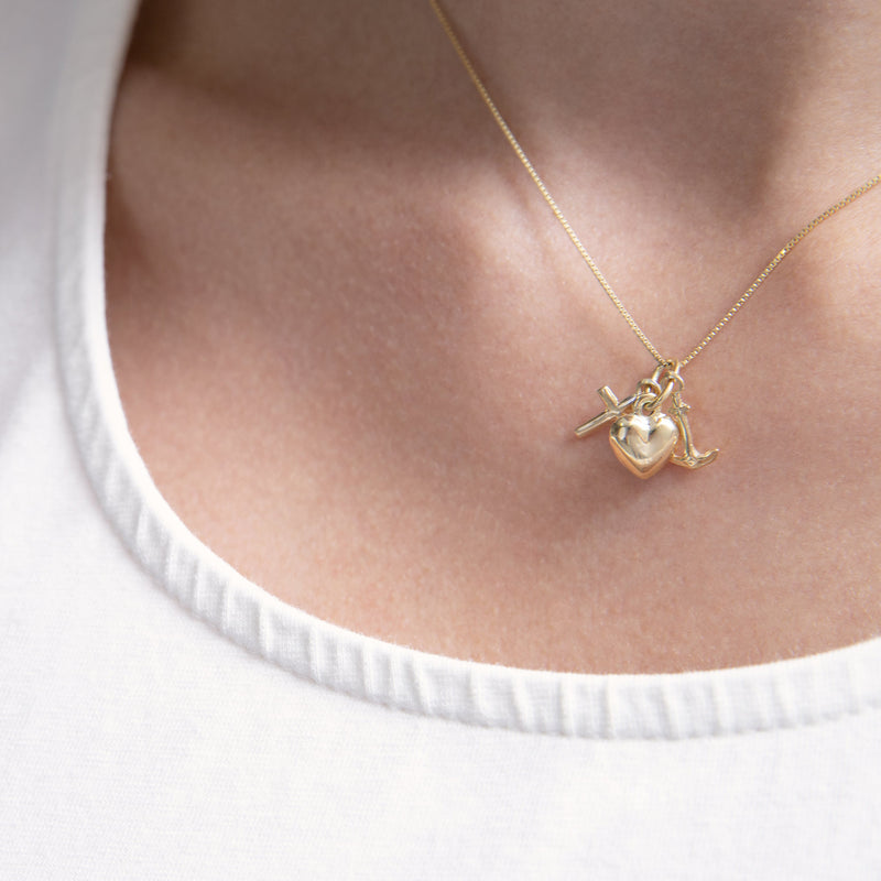 Tiny Cross Wax Seal Necklace - Shannon Westmeyer Jewelry