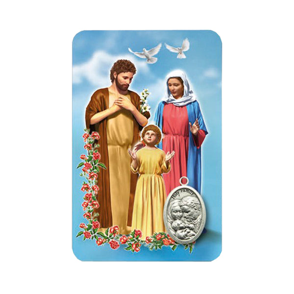Holy family holy card