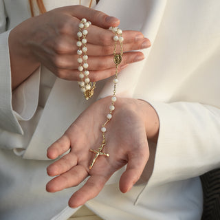 Mother of Pearl rosary bead