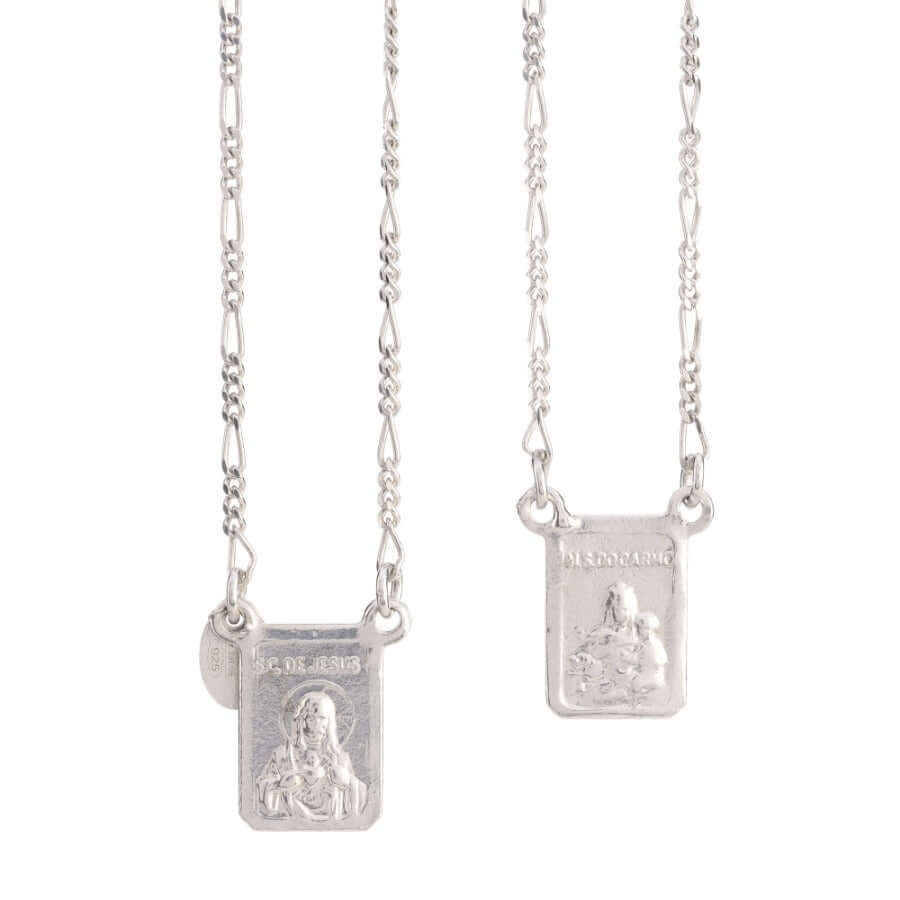 Silver Scapular Necklace | Savelli Religious