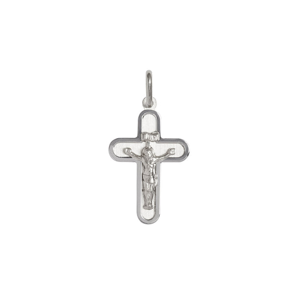 Sterling silver crucifix pendant