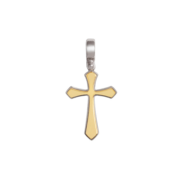 Vermeil silver cross pendant