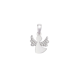 Angel pendant with zirconia