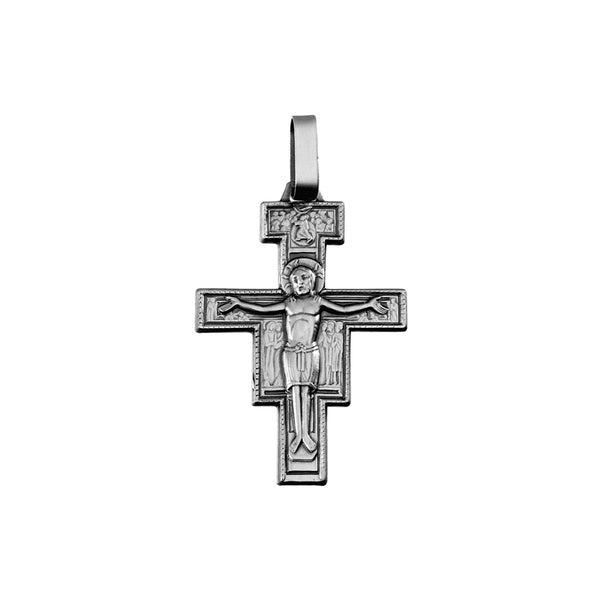 Sterling silver st damian crucifixx pendant