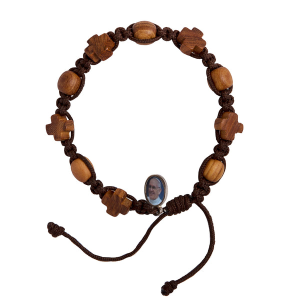 Olive wood rosary bracelet of Pope Francis
