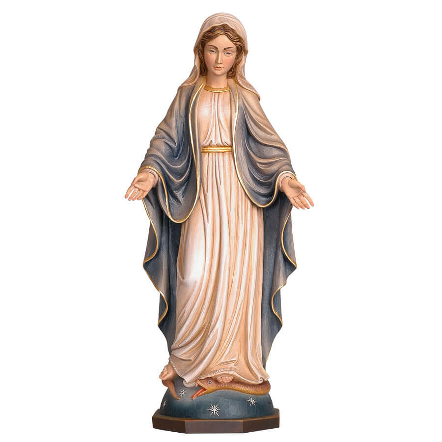 Our Lady of Grace Statue in Wood | Savelli Religious