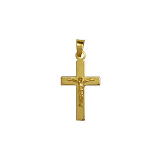 vermeil silver crucifix pendant