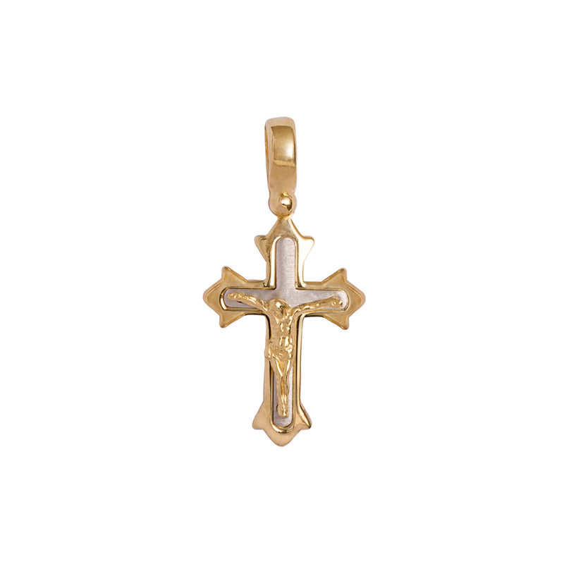 Vermeil silver crucifix pendant