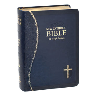 New Catholic Bible blue cover