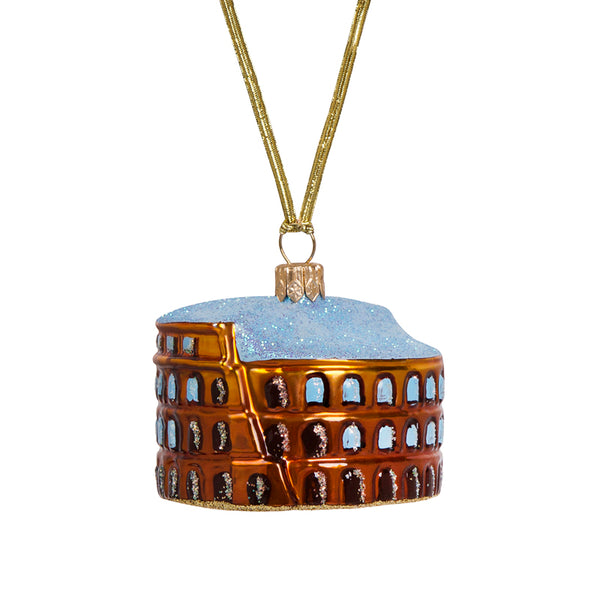 Colosseum christmas ornament in glass