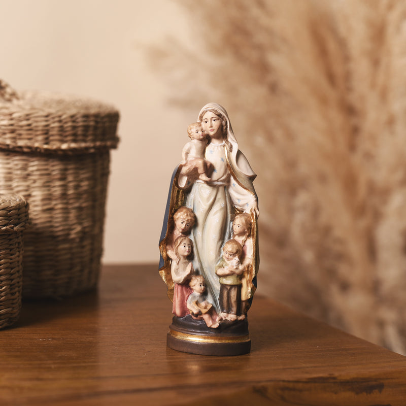 Our Lady of Protection Statue in wood