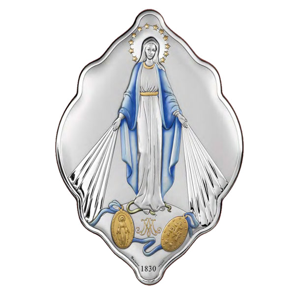 OUR LADY OF GRACE - RELIGIOUS PICTURE - SILVER