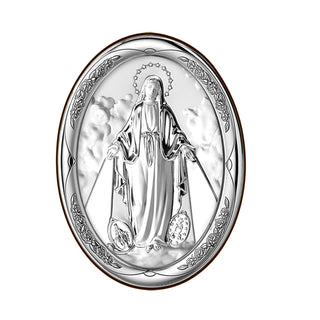 Miraculous Madonna sterling silver picture