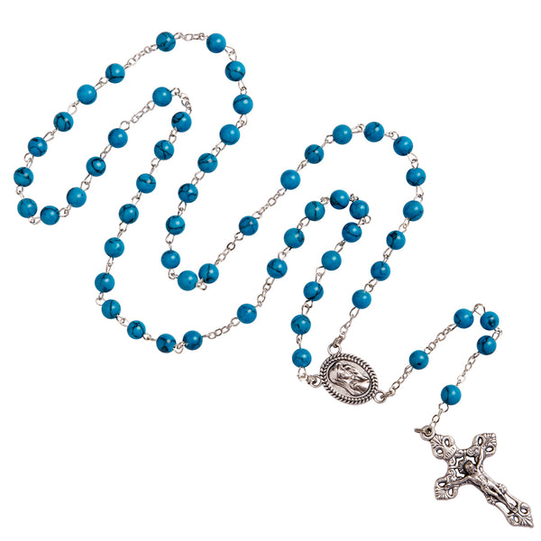 Turquoise rosary bead