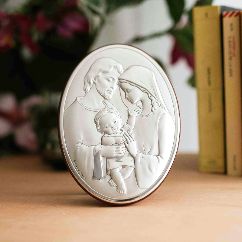 Holy Family Sterling Silver Picture