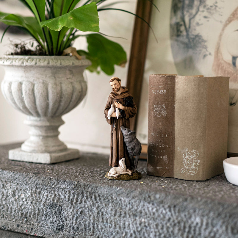 St Francis Resin Statue