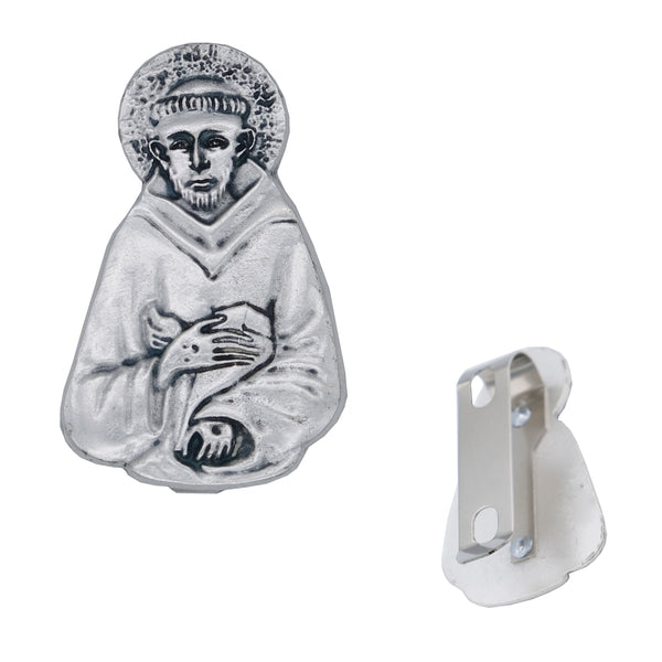 St. Francis of Assisi auto visor clip