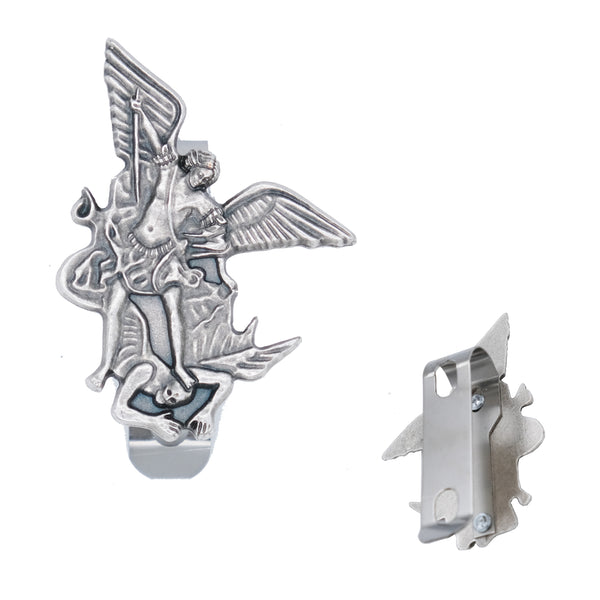 St. Michael the Archangel auto visor clip