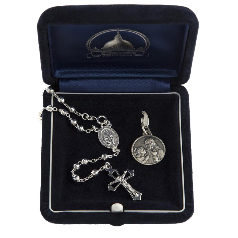 First Communion gift set in sterling silver
