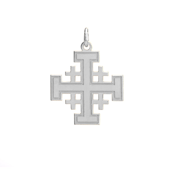 Jerusalem cross in sterling silver