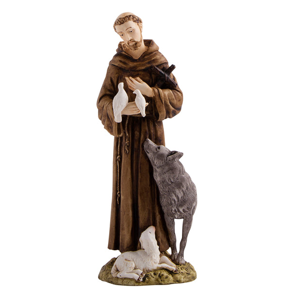 St Francis resin statue